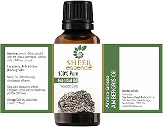 Ambergris Oil 100% Pure Natural Perfumery Fragrance Undiluted Uncut Therapeutic Grade Oil 0.51 Fl.Oz