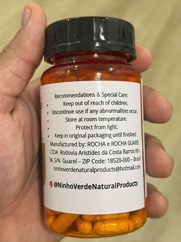 Miniatura 5 de Ninho Verde Maca Negra (Maca Peruana Negra) 120 Cápsulas 500mg - Hecho en Brasil