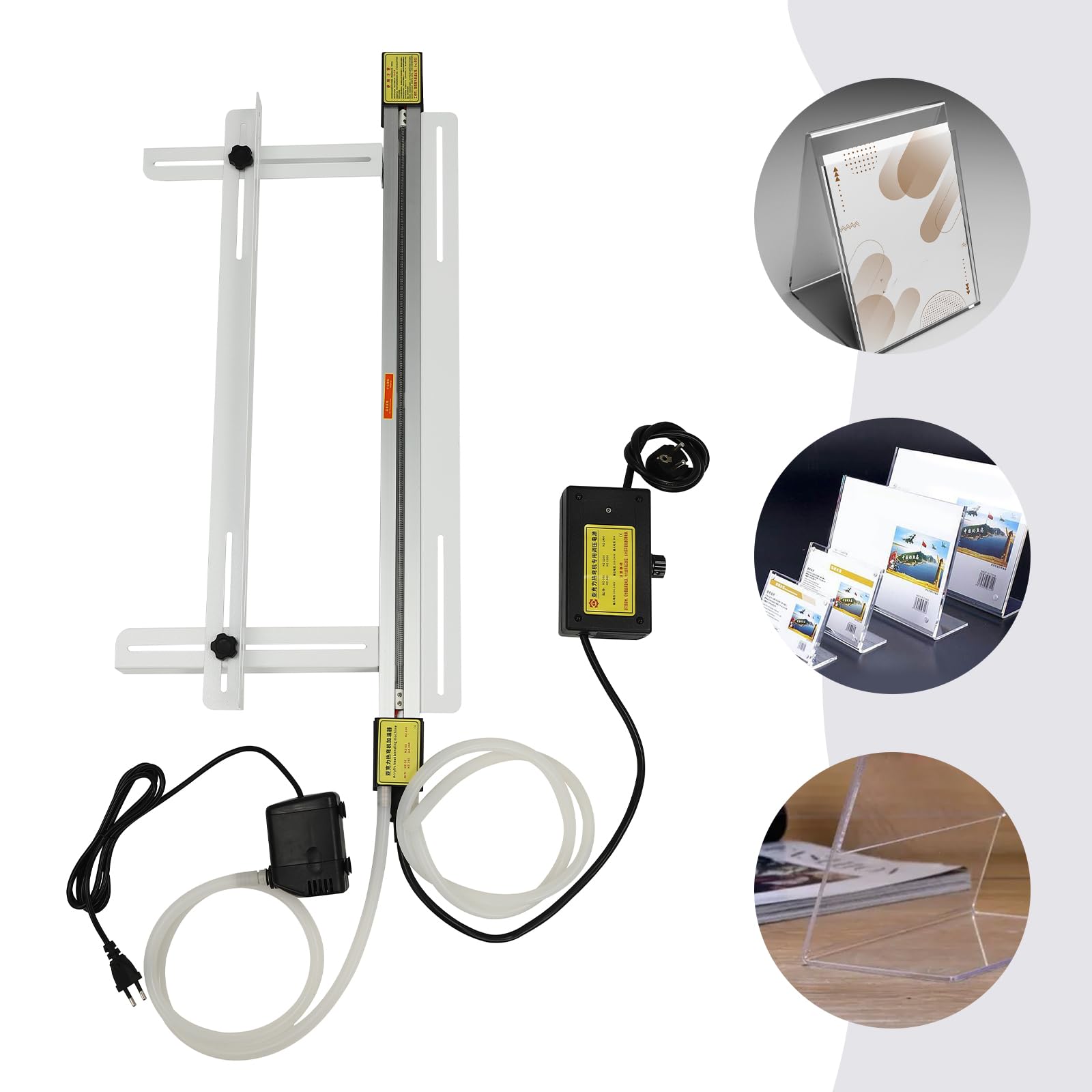 Dobladora de acrílico caliente 60 cm + soporte, caja de luz publicitaria, máquina dobladora, aleación de aluminio, potencia de 1000 W, enchufe UE