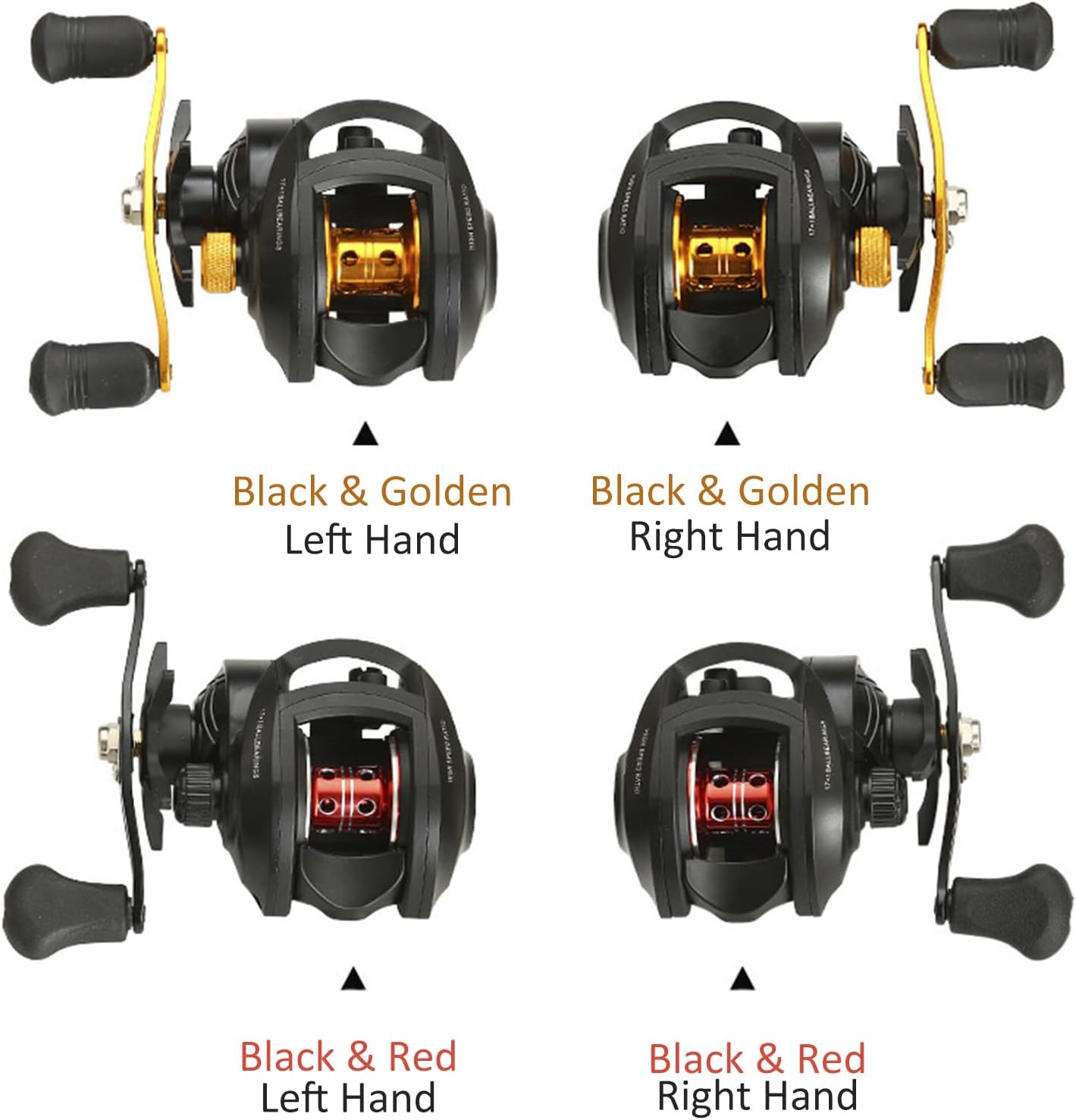 Baitcasting Reel,YIWENG Ultra Smooth 17 + 1 BB Baitcasting Fishing Reel Baitcaster 8kg Max Drag 8.0:1 Gear Ratio Magnet Braking System