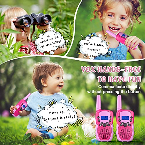 Aiktupsy Kids Walkie Talkies, Toys For 3-12 Year Old Girls Boys, Walkie Talkies For Kids 3 Miles Range 22 Channels 2 Way Radio Toy With Backlit Lcd Flashlight Outdoor Toys For Outside Camping Hiking #TOP5