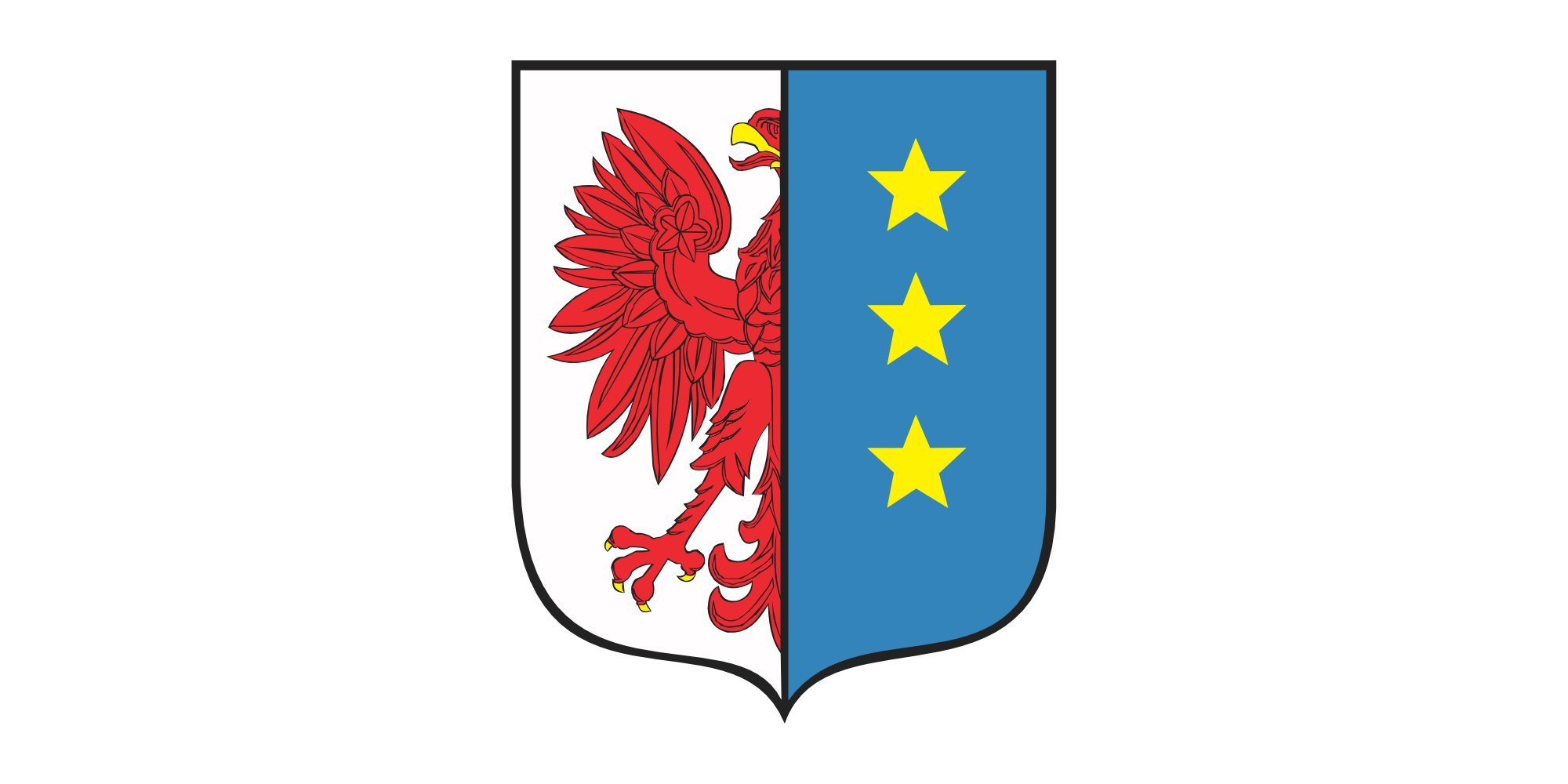 Drapeau Large POL Lipiany pour honorer vos racines et la Pologne