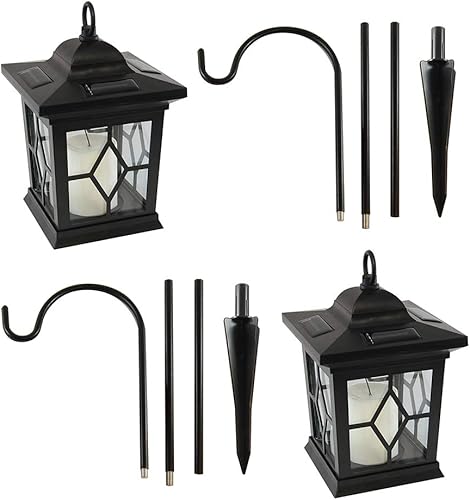 Miniatura 4 de LumaBase Linterna solar con gancho de pastor - negro