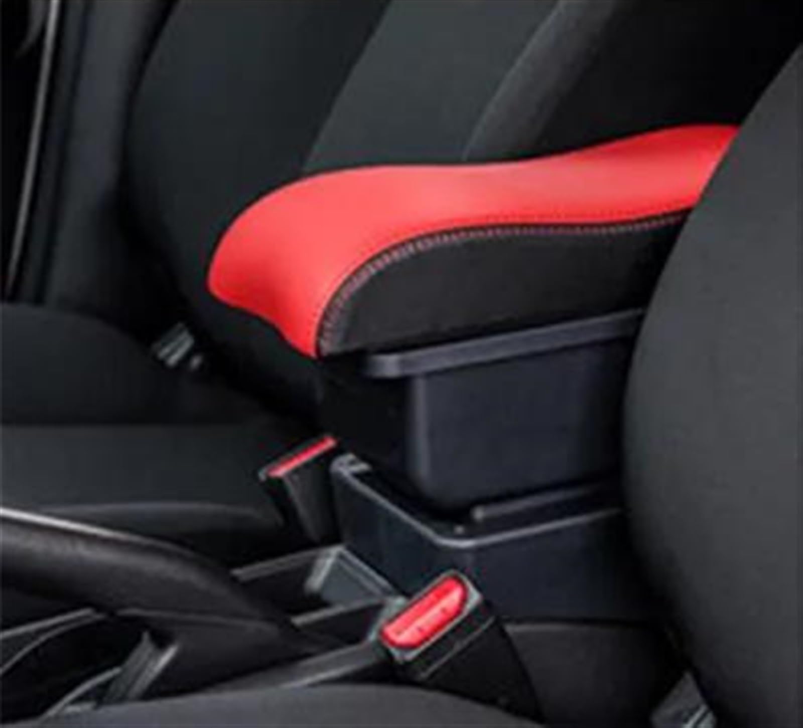 Ysdsls A Red Black No Usb Center Console Armrest Storage Box For Bora For Golf 4 Car Interior Parts Modification Accessories