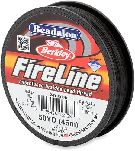 Beadalon Berkley FireLine Fil à perler – 0 cm – Résistance à la rupture : 2,7 kg