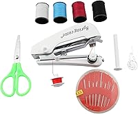 Vista 1 de Portable Manual Sewing Machine Set 25x15.5x3.5cm Hand Sewing Machine for Clothing, Silk, Hem, Curtain, Fabric
