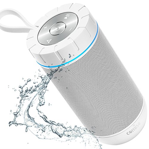 COMISO Waterproof Bluetooth Speakers Outdoor Wireless Portable Speaker with 20 Hours Playtime Superior