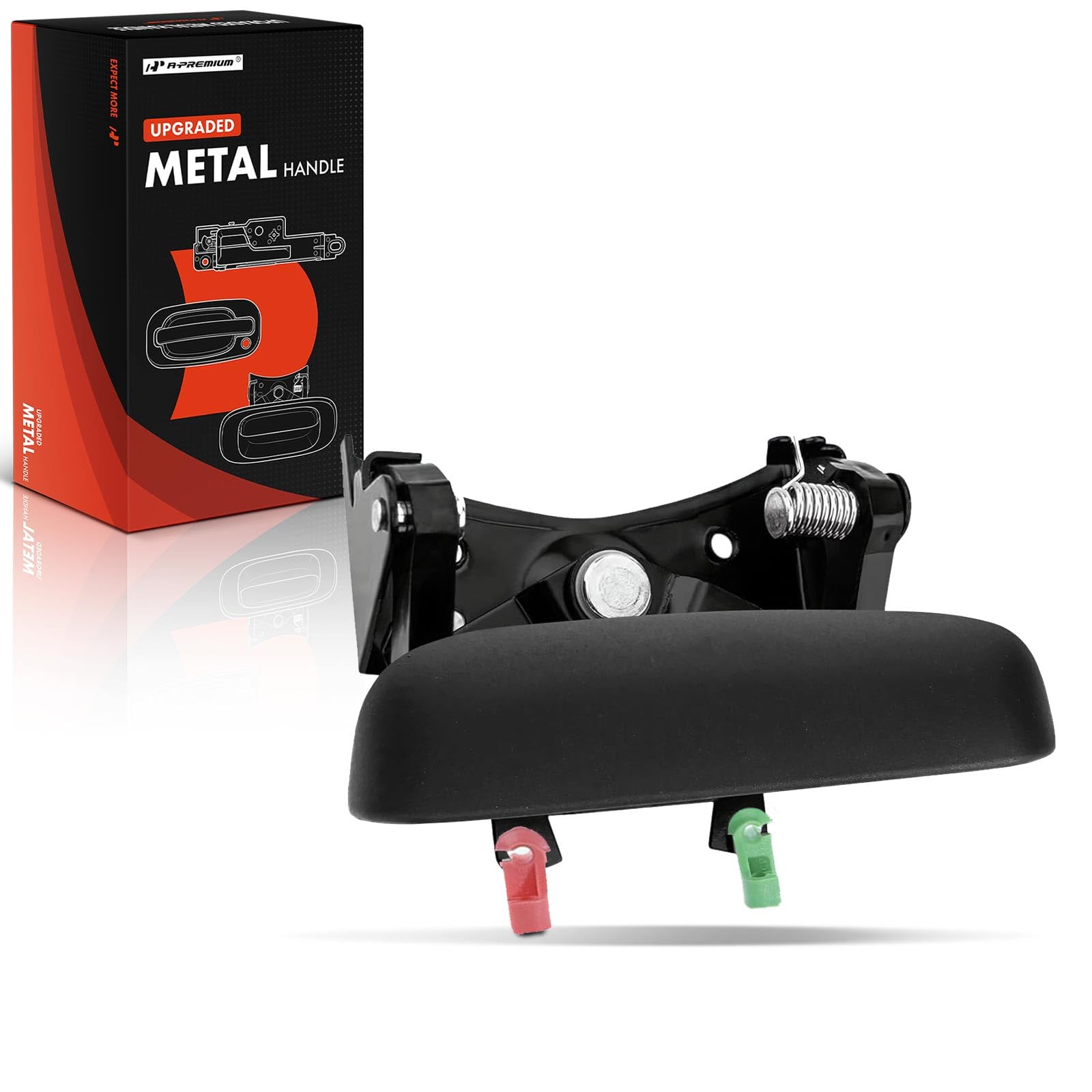 A-Premium Tailgate Handle Assembly, Upgraded Metal - Compatible with 1999-2007 Chevy & GMC Vehicles - Silverado 1500, 2500, 3500, Sierra 1500, 2500,