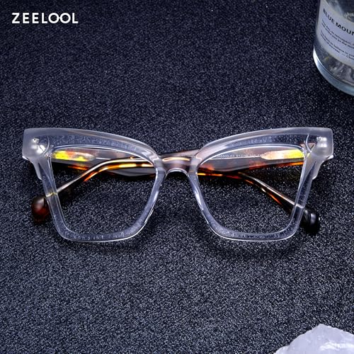 Image of Zeelool Vintage Cat Eye Blue Light Blocking Glasses for Women Andrea JGA305500