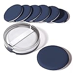 MOHOPE 8Pcs Air Cushion Makeup Sponges for Foundation with Portable Box | Latex-Free Blending Sponge for Liquid, Cream, Foundation and Powder | Round Powder Puff | Blue
