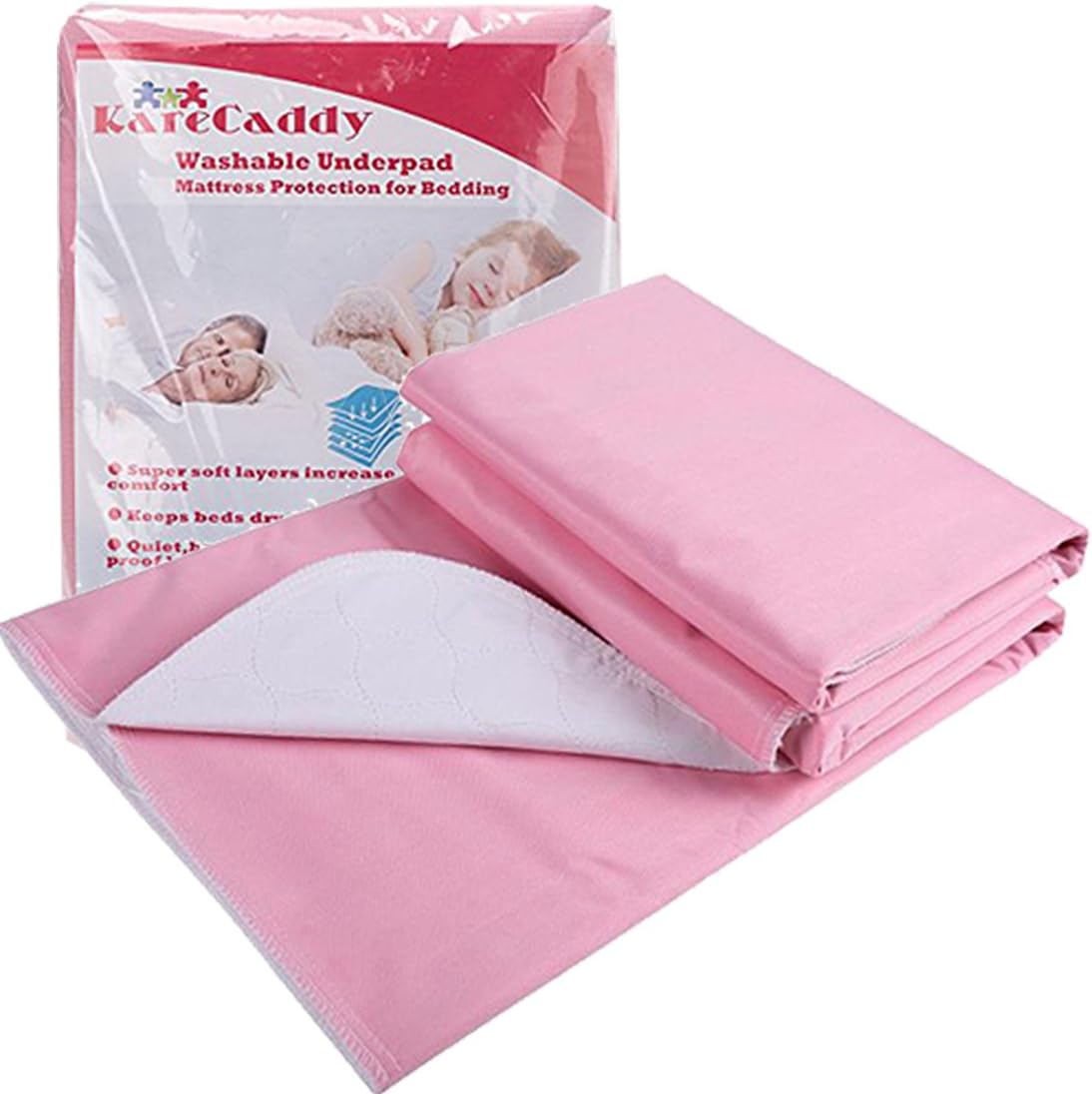 Bed Pads Washable Waterproof - Hospital Bed Pads Large 36x52, Super Absorbent Washable Underpads, Incontinence Bed Mats for Bedwetting Kids and Elderly