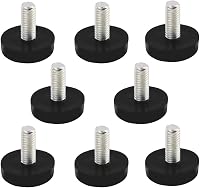 uxcell Asztal Láb Szintező M6x15mm Menet Fekete 8db Irodai Asztalhoz 1