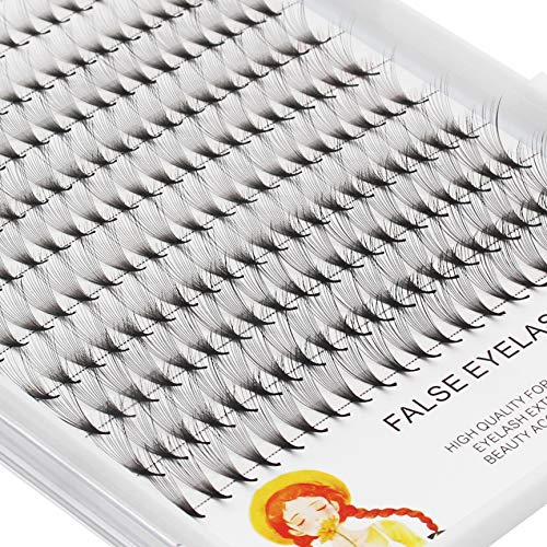 Dedila -14D Preamde Fans Eye Lashes Extensions D Curl Mixed 8-10-12-14Mm/10-12-14-16Mm/12-14-16Mm /12-13-15-16Mm/14-15-16Mm Individual False Eyelashes Cluster (12-13-15-16Mm) #TOP2