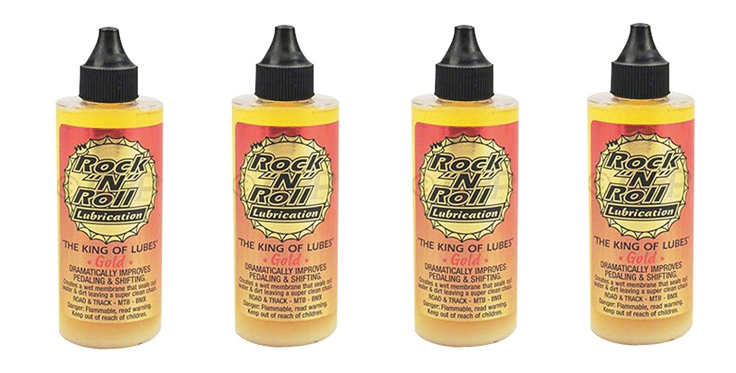 Rock N Roll 135816 Gold Chain Lubricant, 4-Ounce (4-Pack)