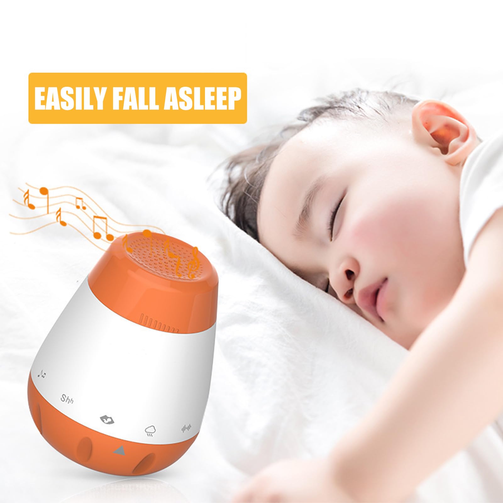 Generatore suoni per macchine sonore con rumore bianco per, aiutante per sonno, per bambini, per rilassarsi, giocattolo, succhietto per sonno, luce notturna per la scuola materna