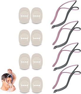 Replacement Headgear Strap for ResMed AirFit P10 Nasal Pillow Mask Straps, Comfortable and Durable Premium Material Headgear Strap with Adjustment Clips (4 Elastic Straps & 8 Adjustment Clips, Pink)