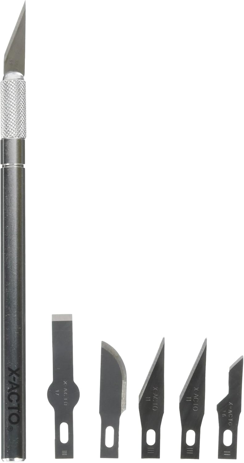 X-ACTO X.Actono1 Precis Knife W5 Ast. Blades Cd, Multicolor