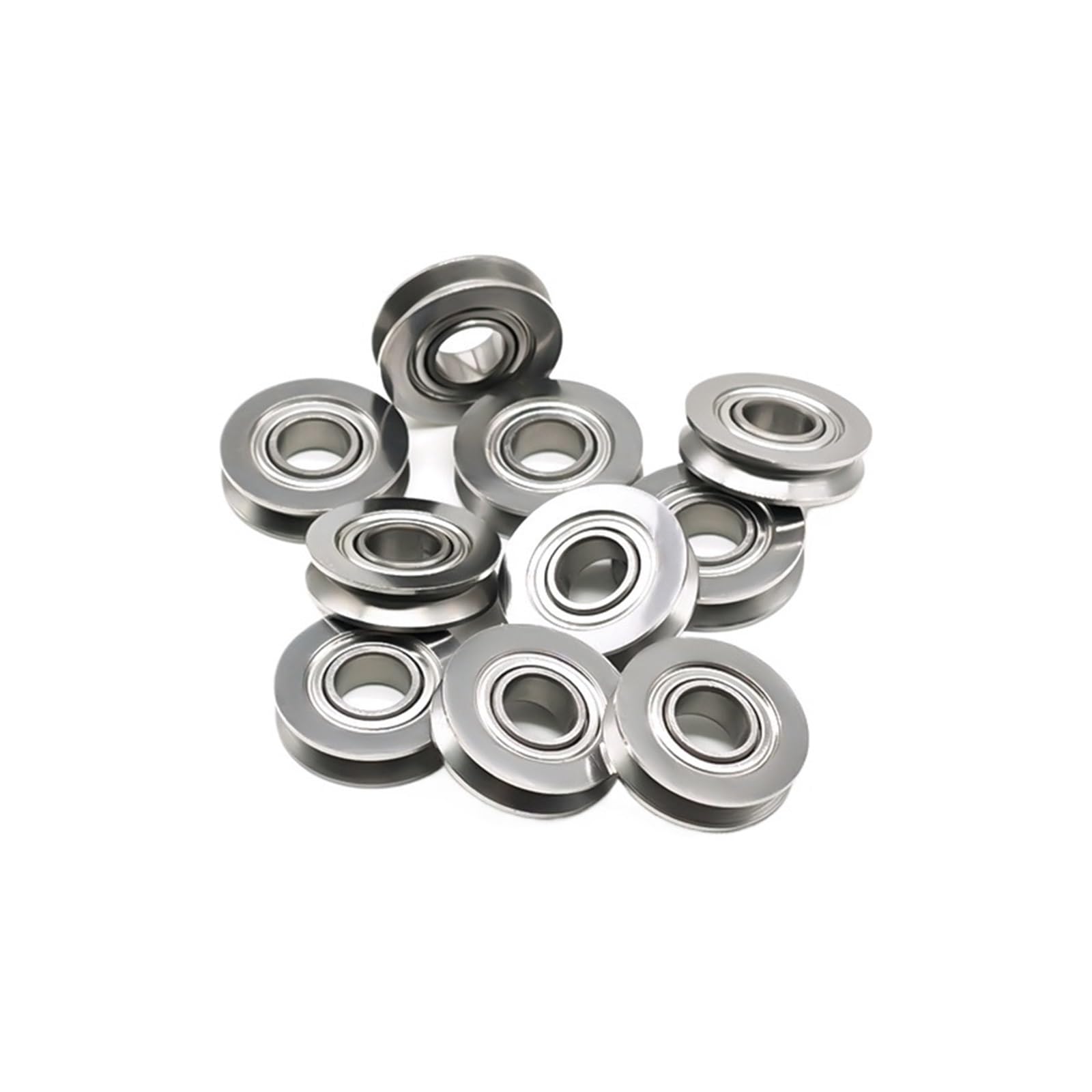 Rodamiento de rodillos SV6-16ZZ para guía de polea V-Bearing de 6X16X4mm en acero