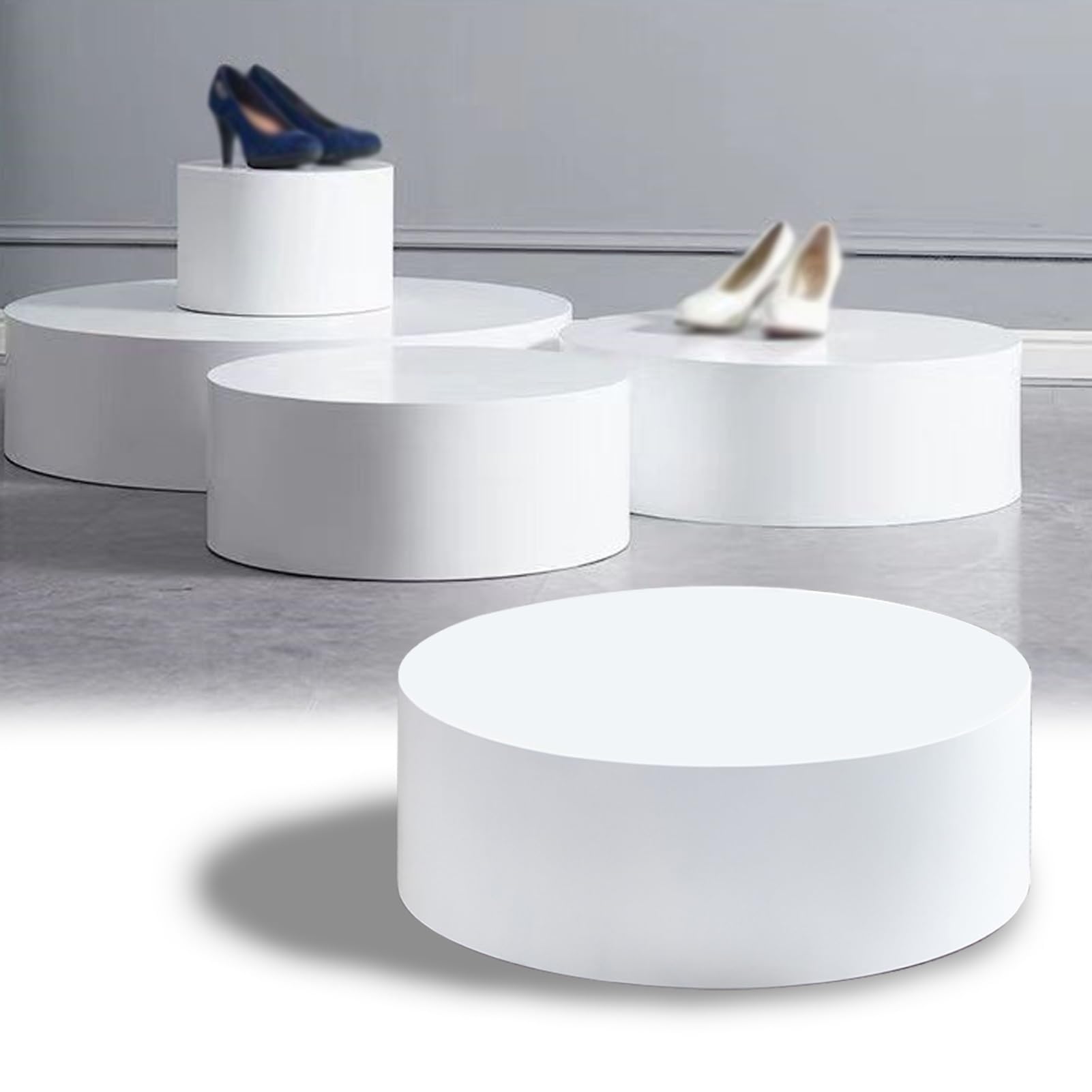 Présentoir mannequin avec base cylindrique pour accessoires de mariage de 60x30