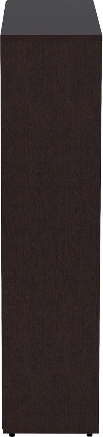 Lorell, LLR18227, Essentials Espresso Laminate Bookcase, 1 Each