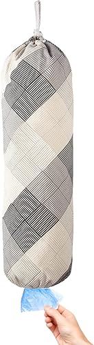 Soporte para bolsas de plástico, dispensador organizador de bolsas de plástico de montaje en pared, soporte de almacenamiento de bolsas de