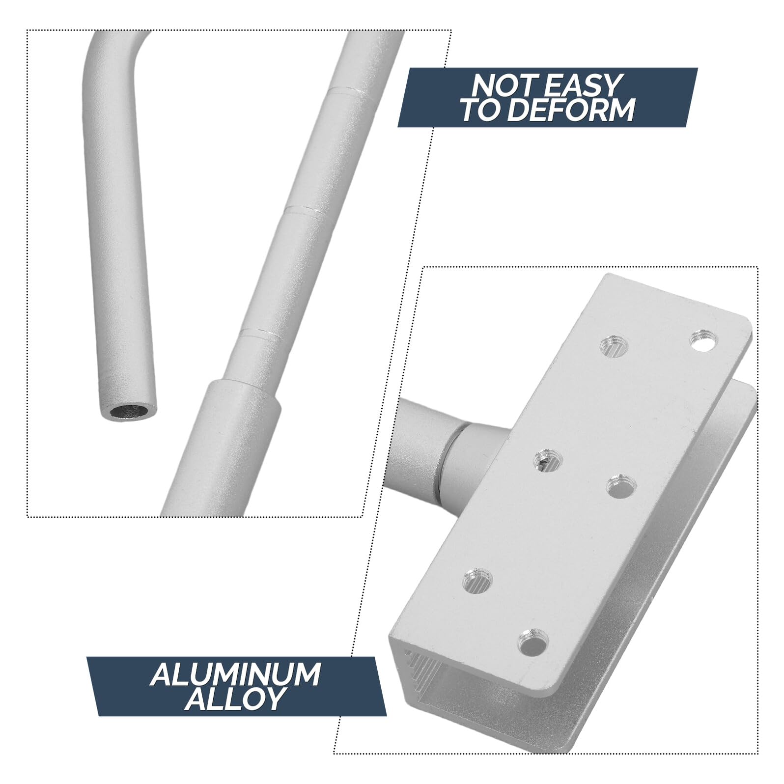 2 Szt. Metalowy Uchwyt Oświetlenie Akwarium Stabilny Stojak Do Lampy LED Łatwy Montaż Kompatybilny z Szybą Wspornik Do Roślin Wodnych i Zbiorników Rybnych