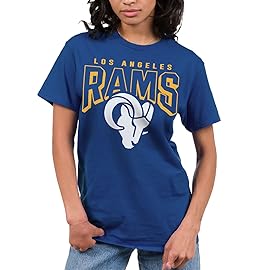 Junk Food Clothing x NFL - Los Angeles Rams - Bold Logo - Unisex Adult Short Sleeve Fan T-Shirt for Men and Women - Size X-Large