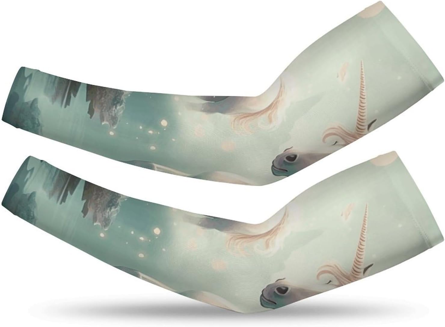 UV Sun Protection Cooling Arm Sleeves XX-Large (xx_l), Compression, Soft | Unicorns Arm Covers for Sport, Breathable, Tattoo Cover Up, Portable Arm Brace for Women Men