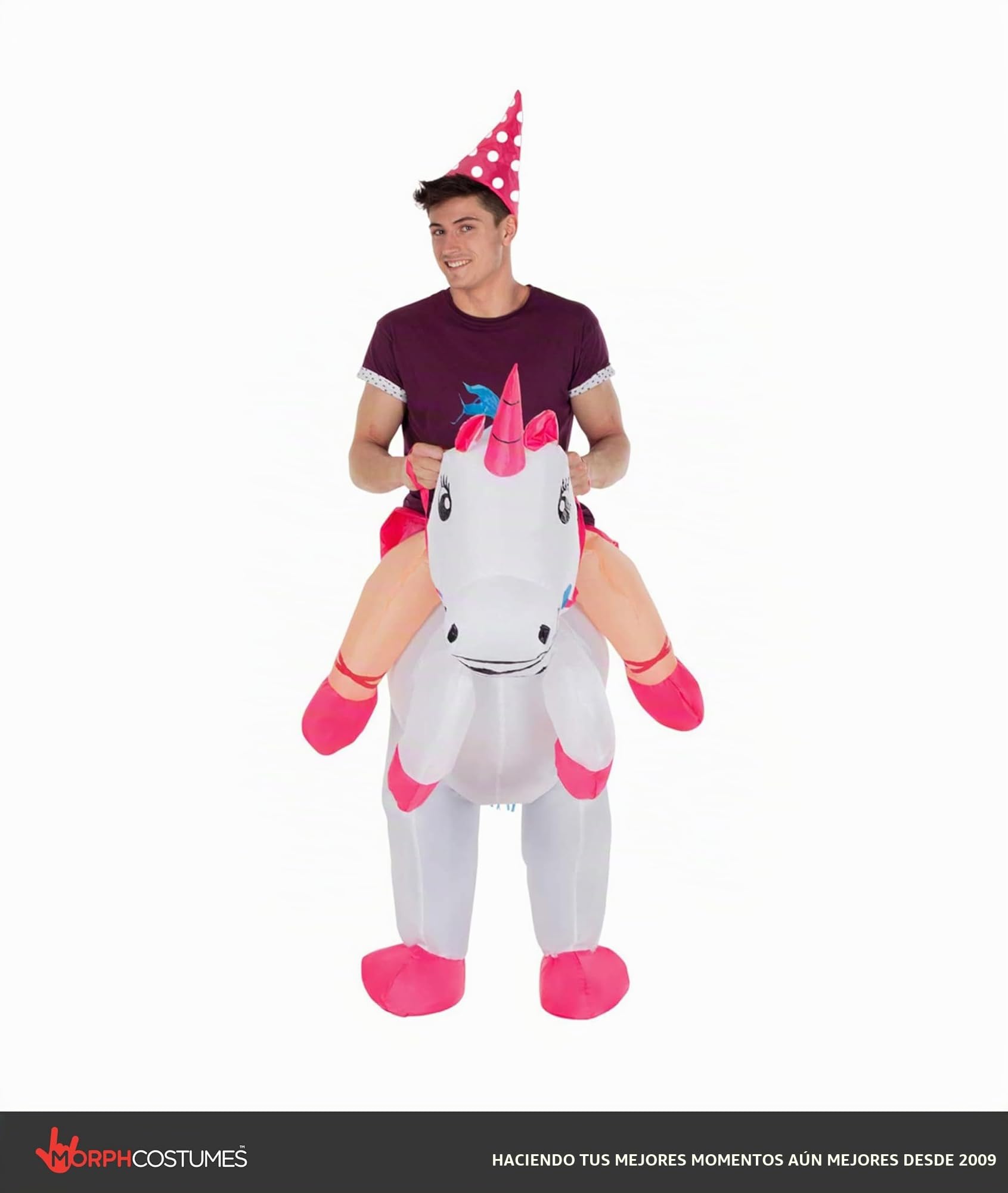 Paseo Adulto En Disfraz Inflable De Unicornio Caballo Mágico Disfrazarse Para Mujer Y Hombre , color/modelo surtido