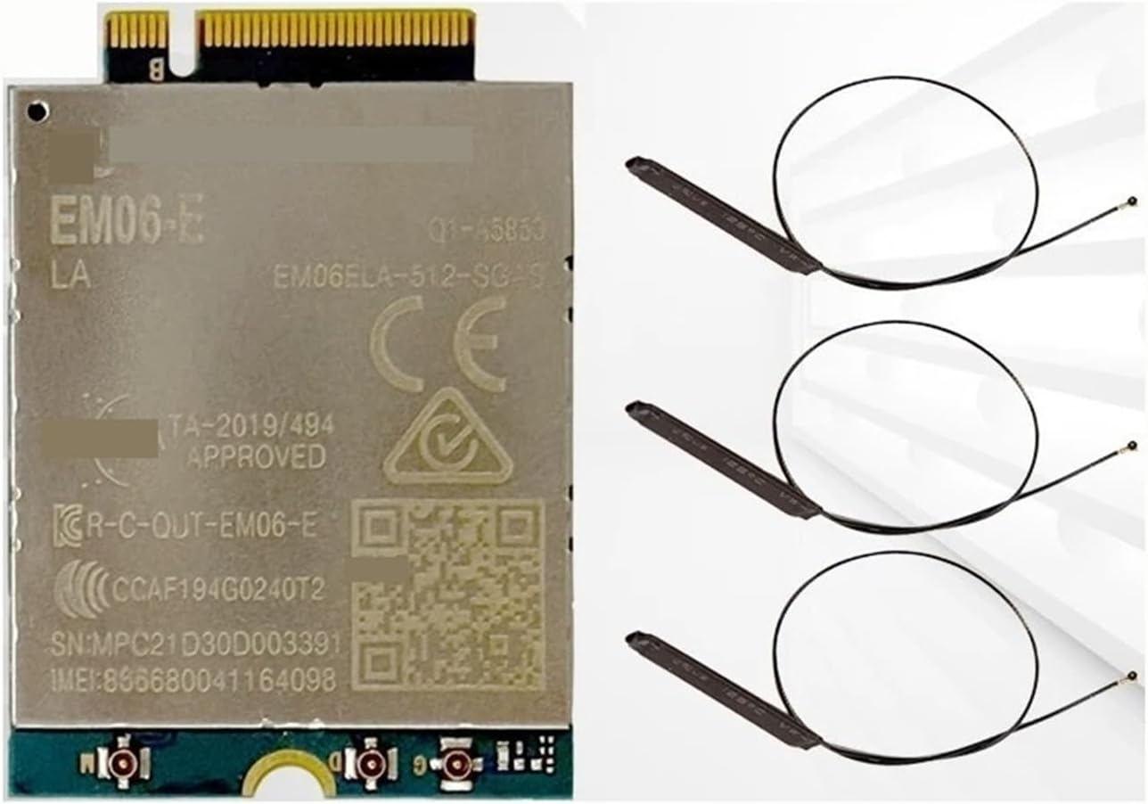 Quectel EM06-E/EM06 LTE-A Cat 6 Module EM06ELA-512-SGAS 4G Module with M.2 Form USB 3.0 Embedded GNSS(EM06-E Kit)