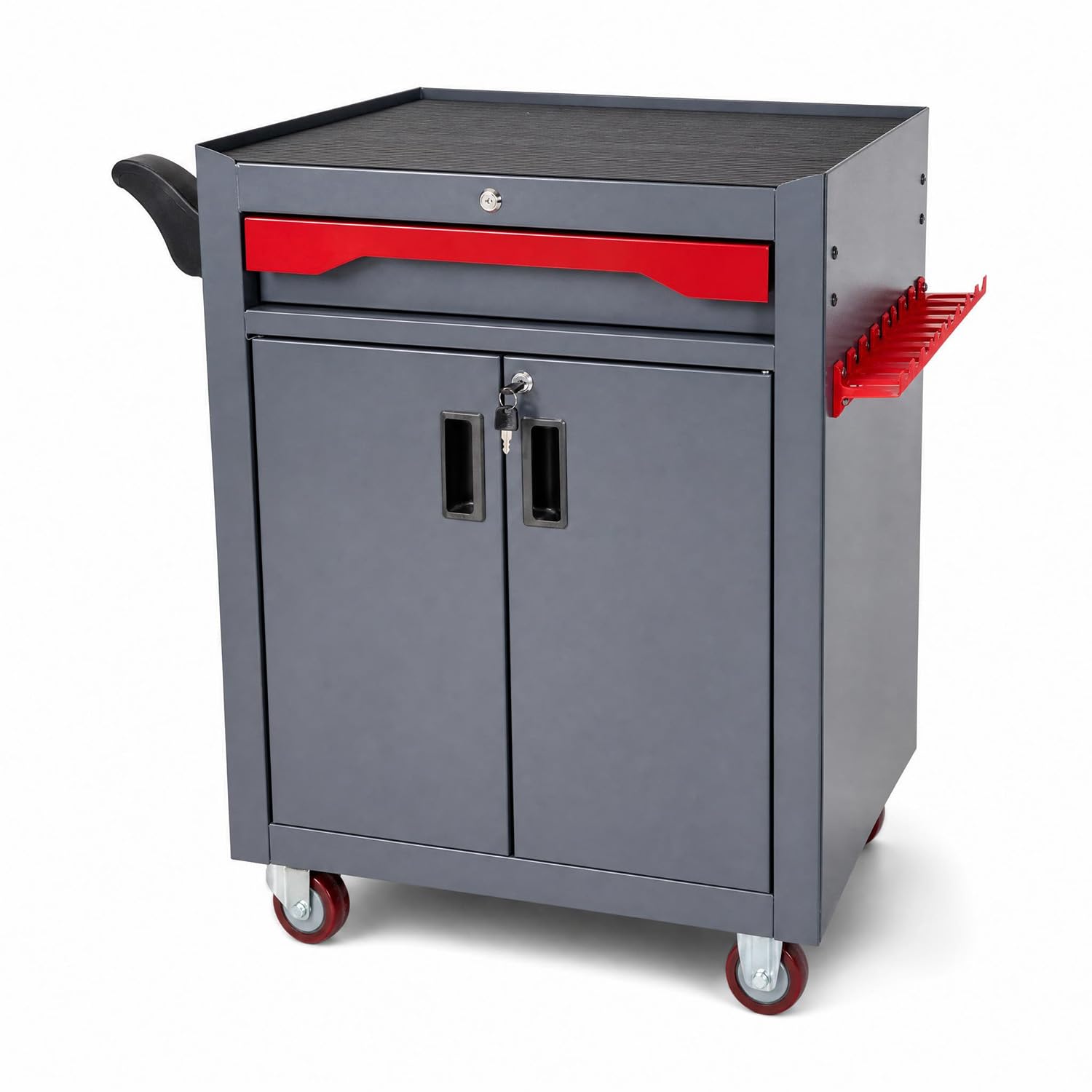 Rolling Tool Cart, 0.8mm Galvanized Steel, 3 inch Silent Casters