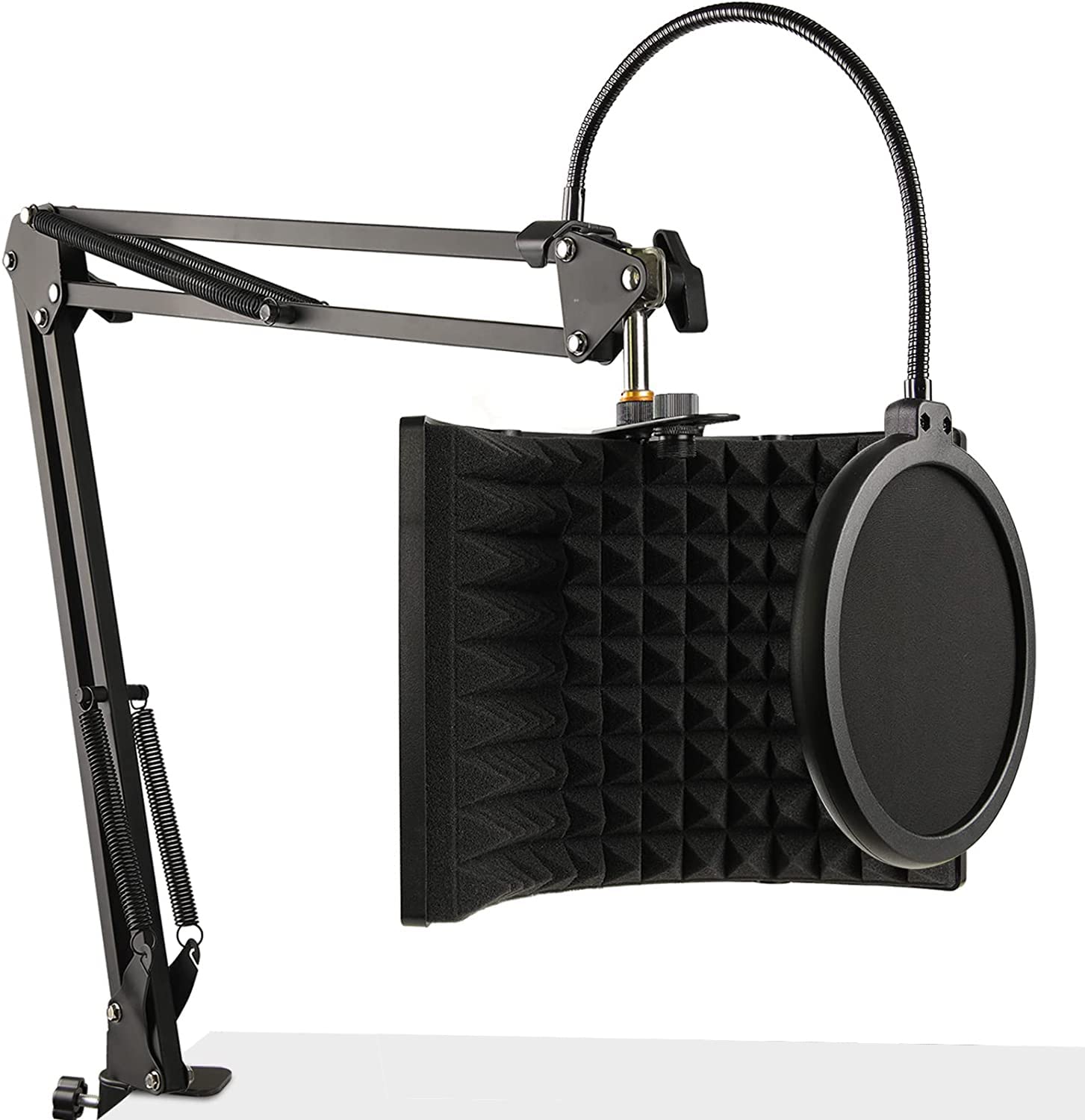 Imaginea® Vocal Booth (3-Panel Vocal Booth + Pop Filter + Stand)