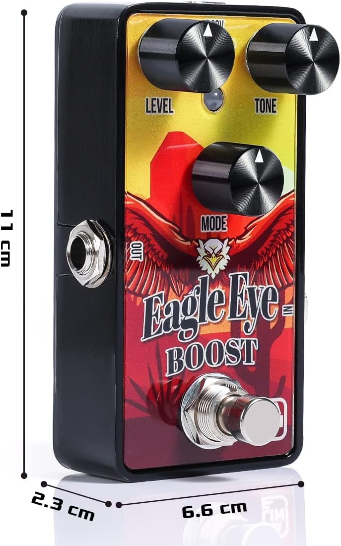 Caline Mini Guitar Boost Pedal G Series G011 Clean Booster Pedal for Electric Guitar, True Bypass