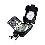 AOFAR Military Compass AF-4074 Black or Hiking,Lensatic Sighting Waterproof,Durable,Inclinometer for Camping,Boy Scount,Geology Activities Boating