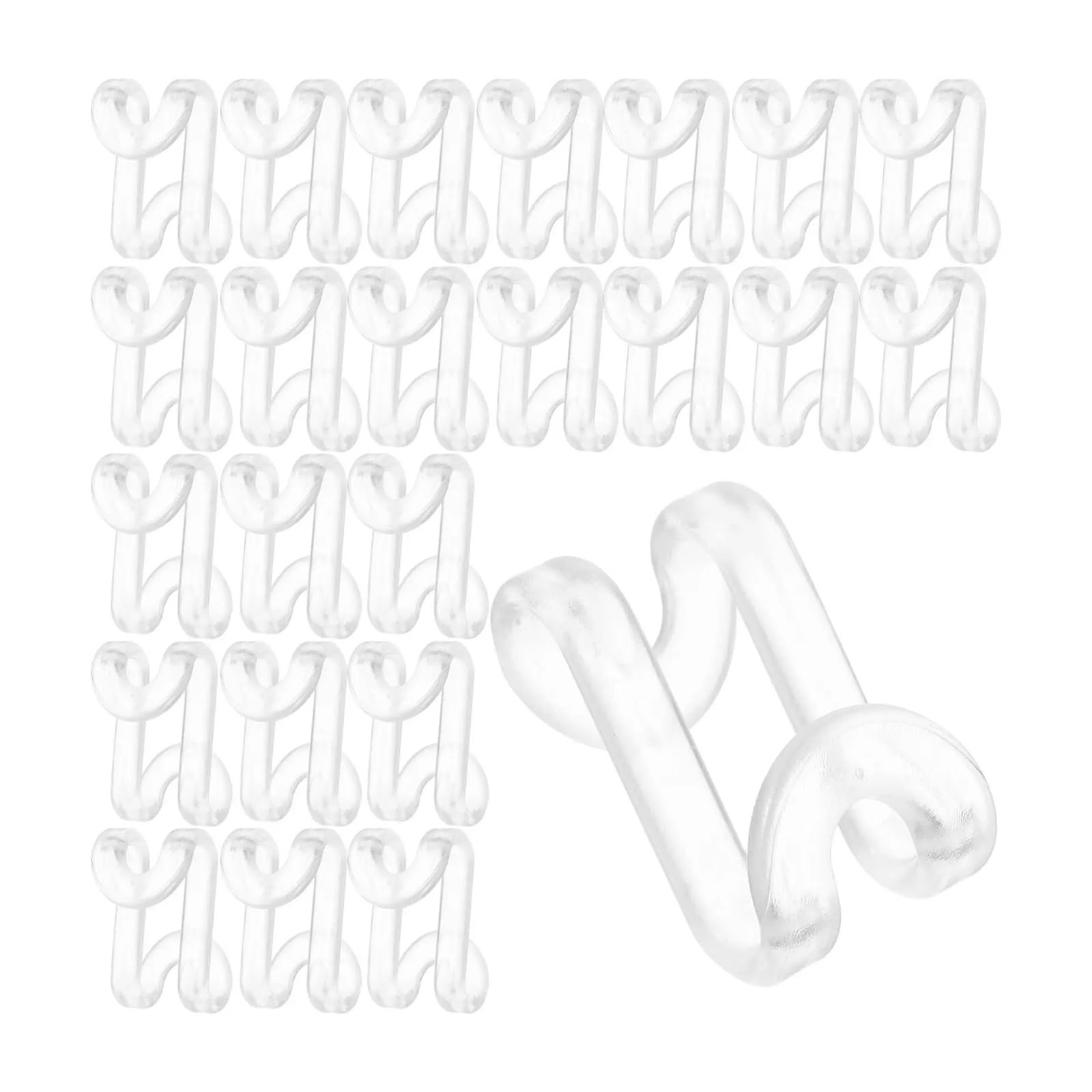 Clothes Hanger Connector Hooks 50pcs Smooth Surface Clothes Hanger Connector Hooks Saving Wardrobe Organizer Closet for Plastic for Wardrobe Closet Organizer