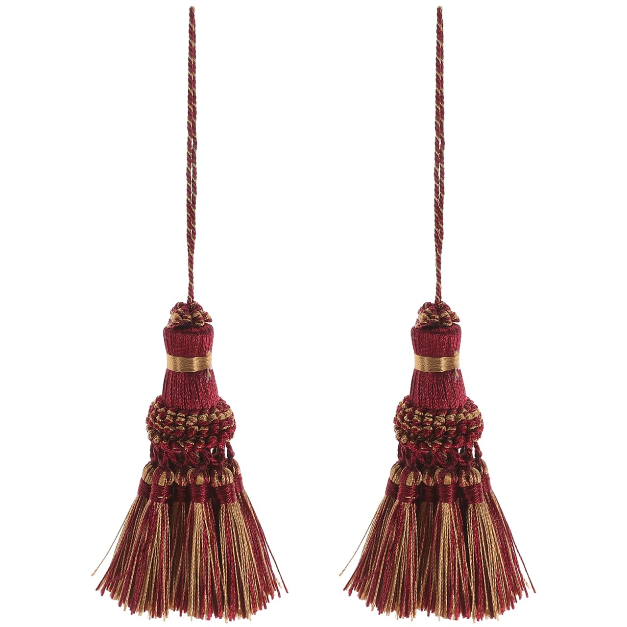 2piezas Colgante De Artesanal para Adornos De Cortinas Decoración Borlas Largas Accesorios para Hogar Manualidades Llaveros Y DecoracióN De Puertas 7.87X1.1X1.1Inches