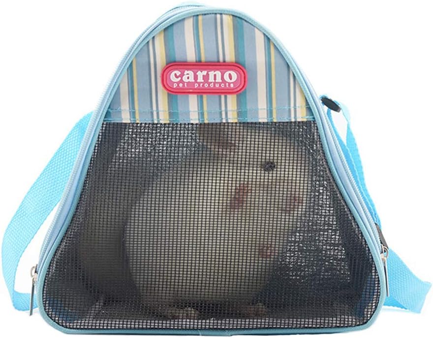 Hamster Carrier Bag Chinchilla Travel Backpack Small Pet Carrier Protable Hamster Travel Carrier Backpack Outgoing Travel Pouch Breathable and Perspective Suitable for Parrots, Squirrel, Chinchilla
