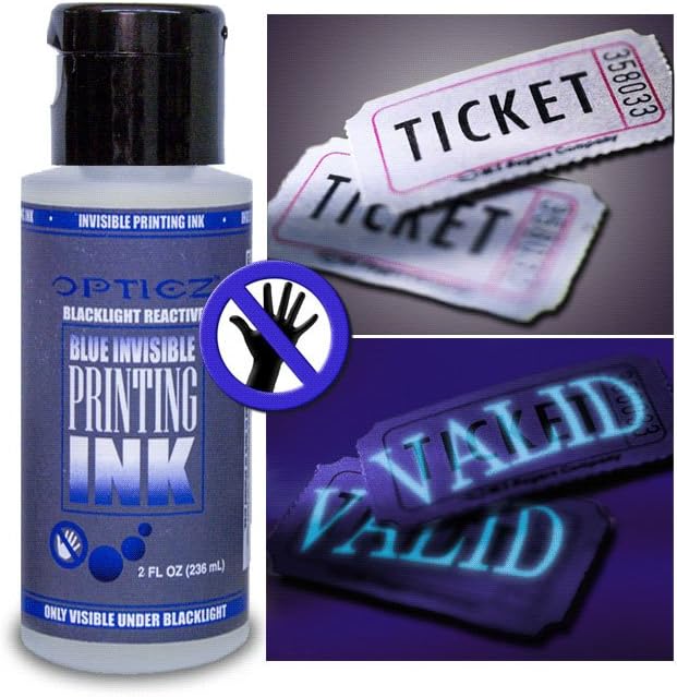 Amazon.com: Opticz Industrial Invisible Blue UV Blacklight Reactive Ink ...