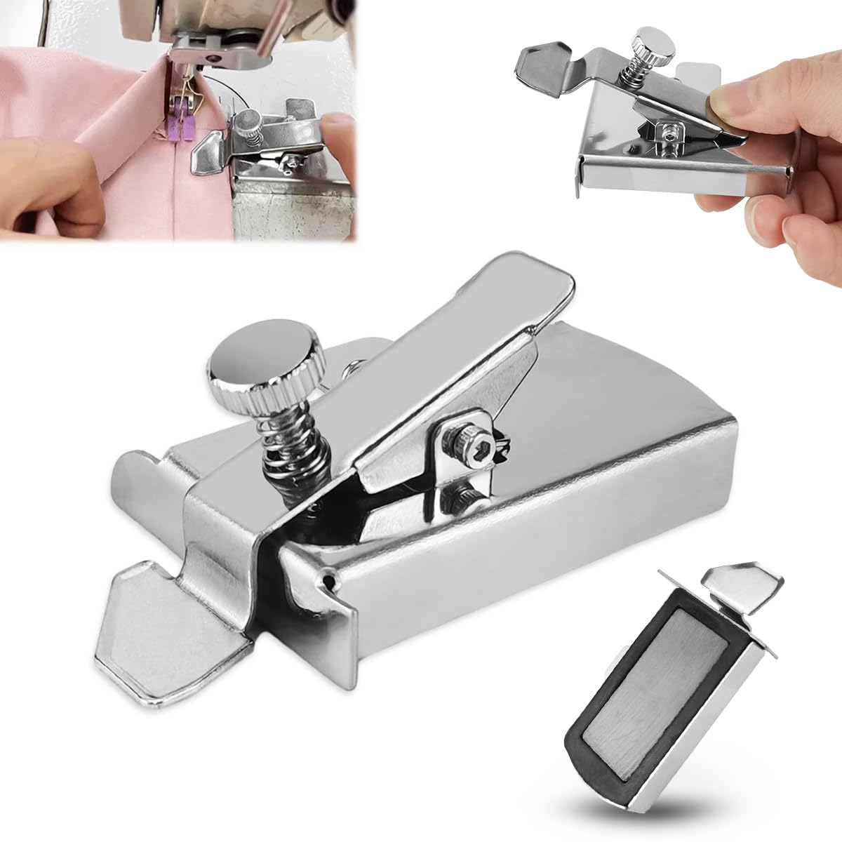 Guida Magnetica Universale Per Macchine Da Cucire - Accessorio In Acciaio Inox Per Cuciture Dritte E Curve, Compatibile Con Brother, Singer, Janome