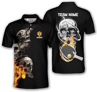 PRIMESTY Custom Table Tennis Shirt, Personalized Table Tennis Quarter-Zip Jersey, Table Tennis Polo Shirt Men and Women Gift