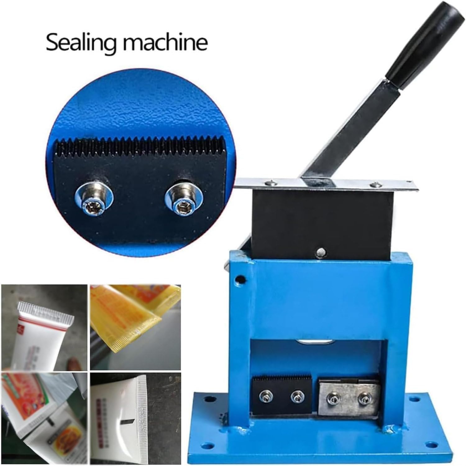Manual Aluminum Tube Sealer & Crimper for Toothpaste, Cosmetic Cream, Ointments - Includes Date Printer for Professional Packing
