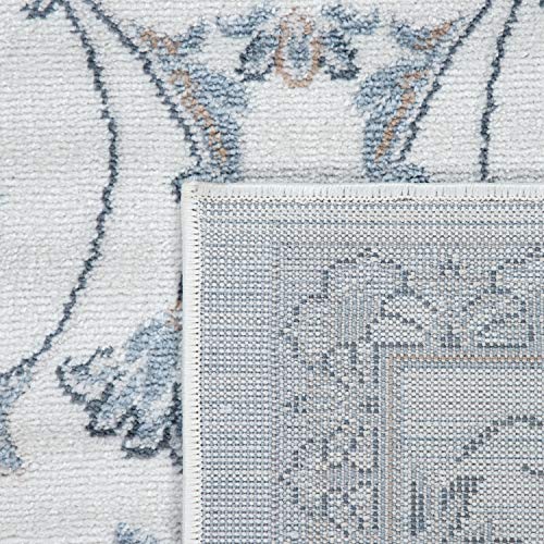 Paco Home Teppich Wohnzimmer Kurzflor Orientalisches Muster Ornamente Modern Beige Blau, Grösse:160x220 cm – Bild 8