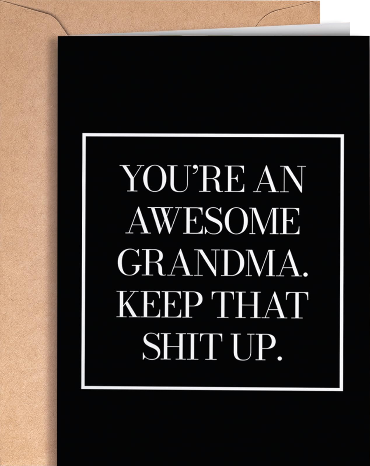 Funny Card for Grandma | Original card for Birthday, Retirement, Wedding, Christmas... | Joke congratulatory card for your grandmother | Awesome and fun card for her โ image 1