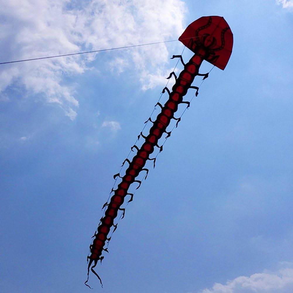 Besra 275inch Huge Centipede Monster Kite 7m Dragon Kite with Long Tail Outdoor Fun Sports with Flying Tools