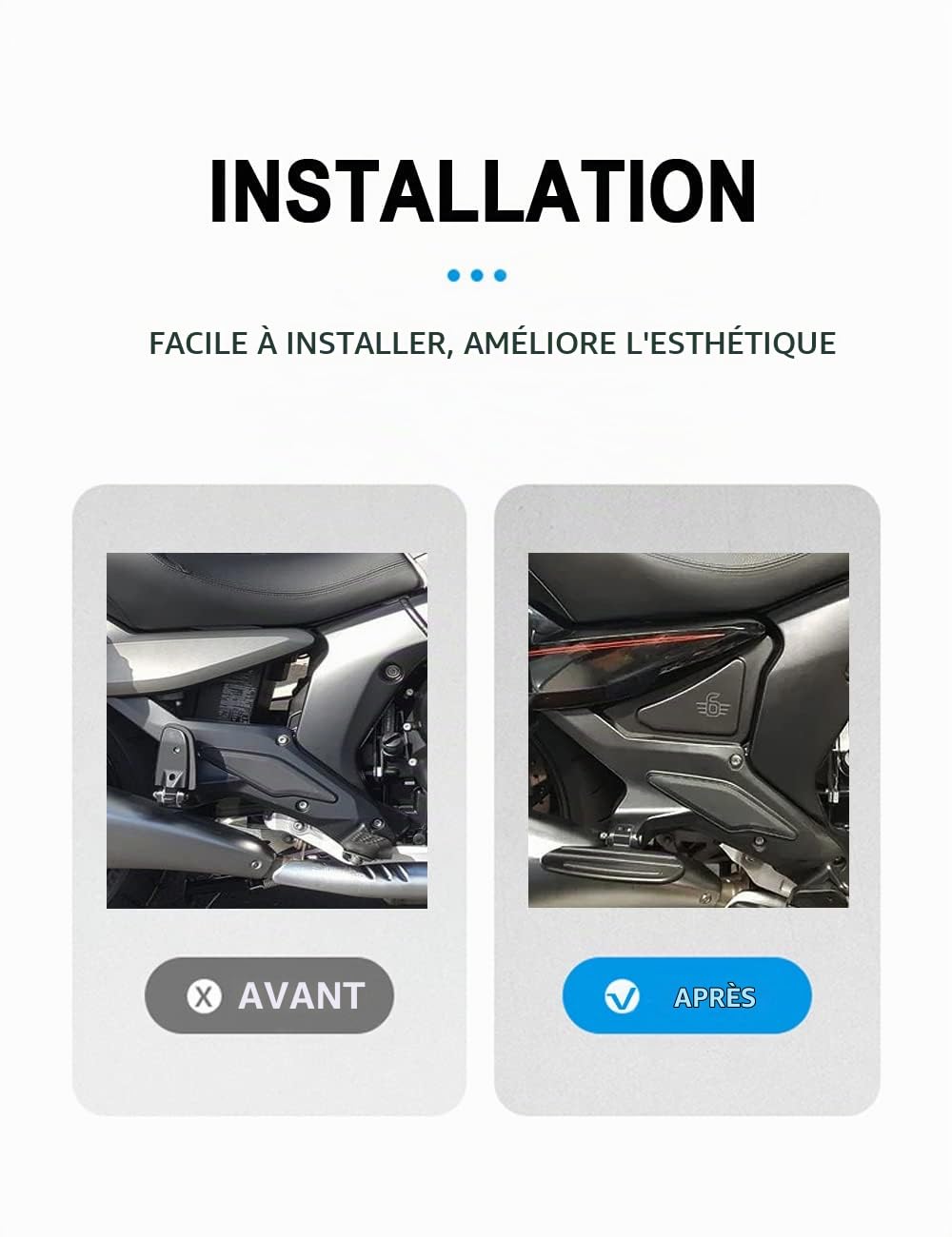 Pour K1600B K1600 GRAND AMERICA 2018 2019 2020 2021 Cadre de moto Panneaux latéraux Couverture Carénage Capot Plaques en plastique Garniture de réservoir
