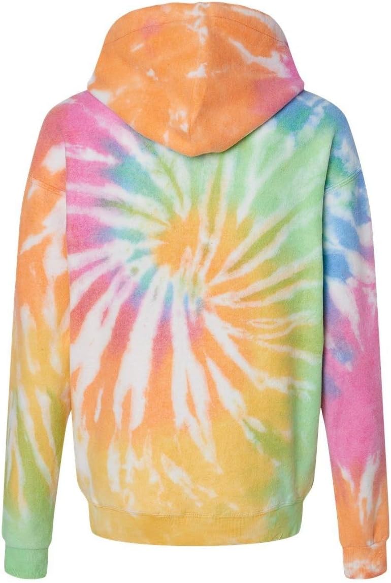 Colortone Tie Dye Cloud Fleece Hoodie for Women and Men - Loose Fit Fleece Sweatshirts - The Inside-Out Hoodie - Image 2