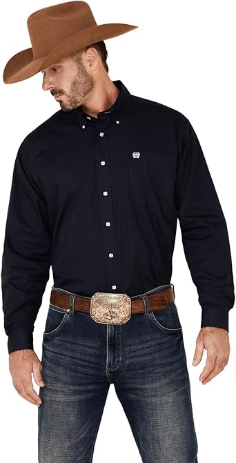 Amazon.com: Cinch Camisa de manga larga con botones y bolsillo abierto para  hombre : Ropa, Zapatos y Joyería