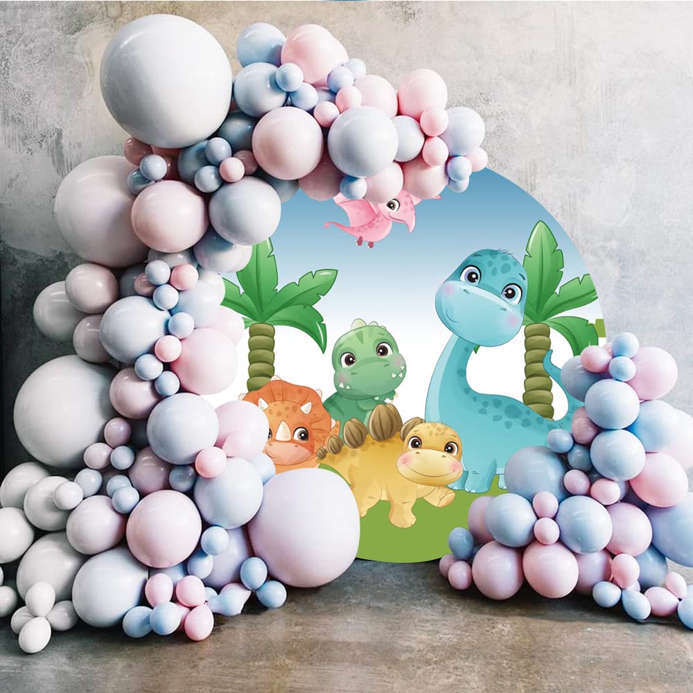 Dinosaurier-Fotohintergrund 2,3 X 1,8 M – Grüner Dschungel Mit Palmen, Für Kindergeburtstage, Mottopartys & Cake Smash