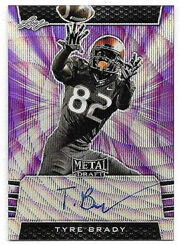2019 Leaf Metal Pris. Purple Wave Brady # Card On Tyre Autograph OFFicial mail order OFFer