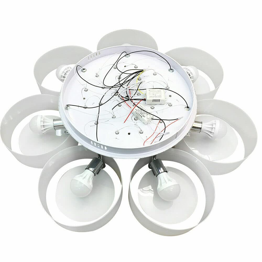 LED Cristal Plafonnier,Acrylique Cristal Lustre LED,Lumière Tricolore Réglable,pour Chambre à Coucher,Salon,Salle à Manger